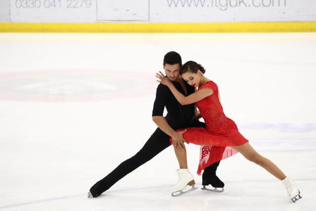 Ice dancer Lewis Gibson from Prestiwck will compete with partner Lilah Fear.