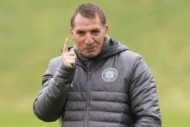 Celtic manager Brendan Rodgers supervises training. Picture: Craig Foy/SNS