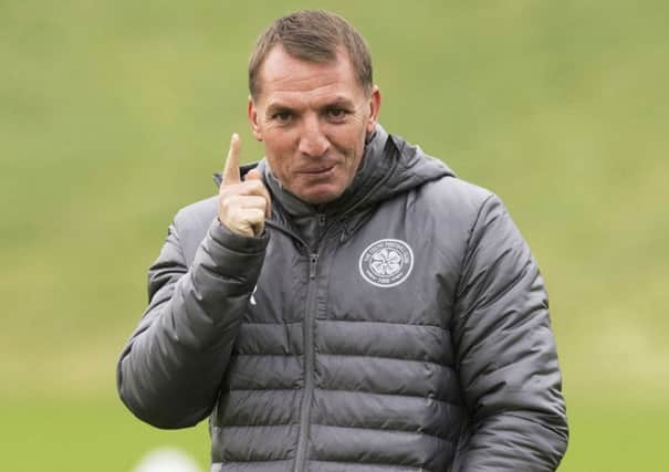 Celtic manager Brendan Rodgers supervises training. Picture: Craig Foy/SNS