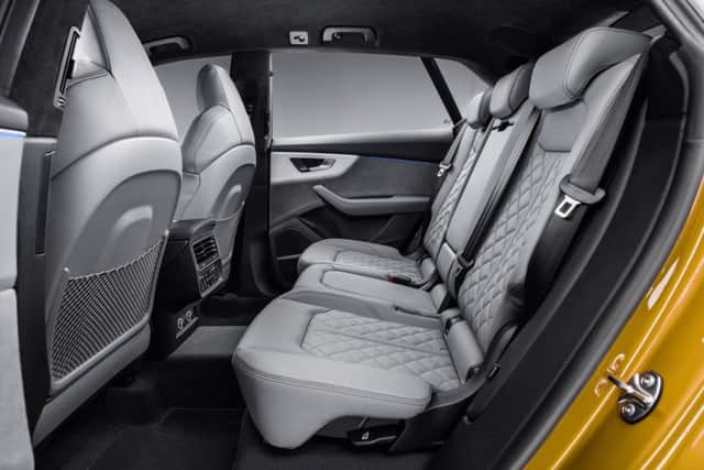 Inside there is room to spare, although drivers may have to adjust to the Q8's girth