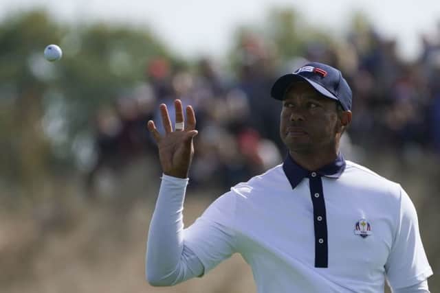 Tiger Woods has a good chance of winning a major this year, according to Tommy Fleetwood. Picture: Lionel Bonaventure/AFP/Getty