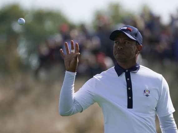 Tiger Woods has a good chance of winning a major this year, according to Tommy Fleetwood. Picture: Lionel Bonaventure/AFP/Getty