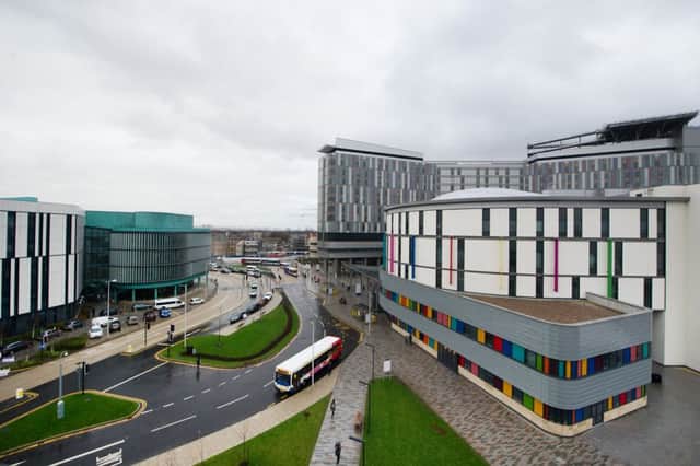 The Queen Elizabeth University Hospital in Glasgow is under review following a child's death linked to pigeon droppings. Picture: John Devlin