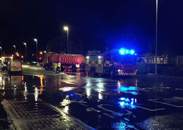 The fire service and Scottish Water worked into the night to remove the water from the main road and people's homes at Milngavie Road, Bearsden