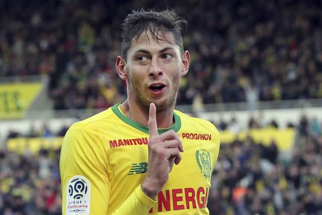 Argentine soccer player Emiliano Sala, who has gone missing. Picture: AP Photo/David Vincent