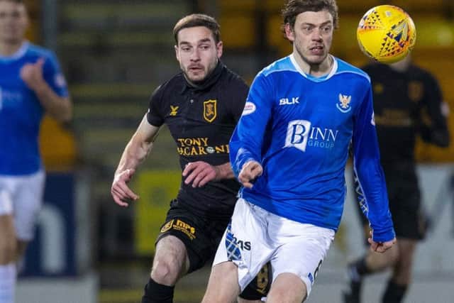 Murray Davidson scored the only goal as St Johnstone edged out Livingston. Picture: SNS Group