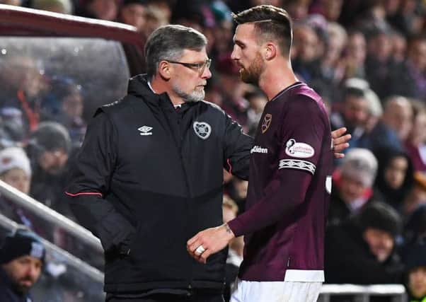David Vanecek was substituted after just half an hour, with Craig Levein branding his display 'rubbish'. Picture: SNS Group