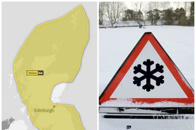 Ice warnings have been issued across the country. Picture: Met Office