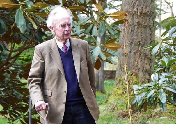 Sir Peter undertaking a commemorative planting at Benmore after receiving the RBGE medal last year (Picture: RBGE)