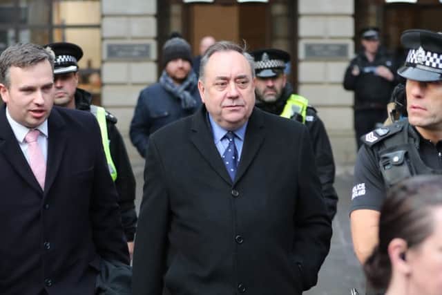 Alex Salmond emerges from Edinburgh Sheriff Court