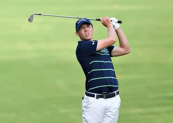 Matthew Fitzpatrick during his first round at the Emirates Golf Club. Picture: Ross Kinnaird/Getty Images