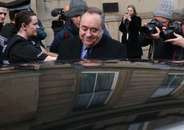 Alex Salmond leaves Edinburgh Sheriff Court