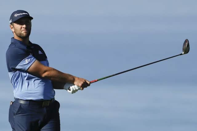 Spaniard Jon Rahm opened with a 10-under-par 62 to lead by one in San Diego. Picture: Getty Images