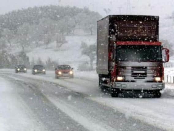 Snow is expected to drift over high ground which could cause travel disruption. Picture: Press Association