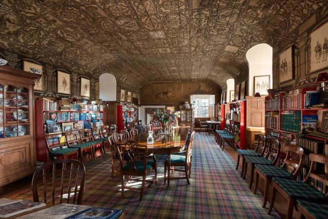 The grand dining room at Earlshall. PIC: Savills.