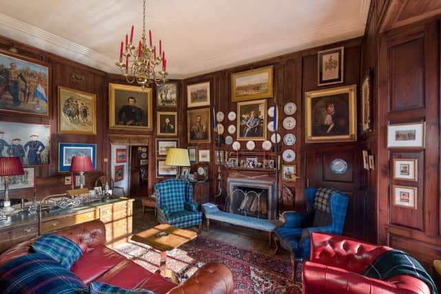 One of eight receptions rooms at Earlshall. PIC: Savills.