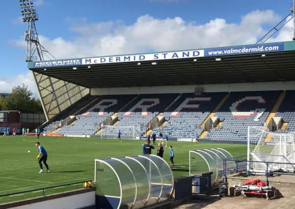 The incident happened as Raith Rovers took on Dunfermline Athletic  at Starks Park in Kirkcaldy. Picture: TSPL