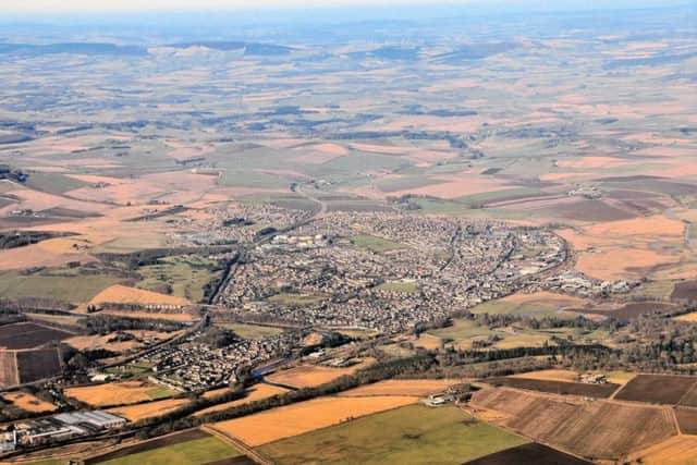 Inverurie, Aberdeenshire from above. Picture: M McBey/ Creative Commons