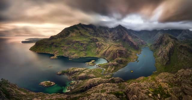 Loch na Cuilce and Loch Coruisk on Skye. Natural beauty continues to be perceived as Scotland's strongest characteristic. Photograph: Getty Images
