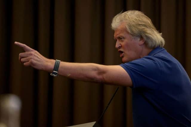 Chairman of JD Wetherspoon, Tim Martin, last week toured his pubs distributing 'circle of deceit' leaflets