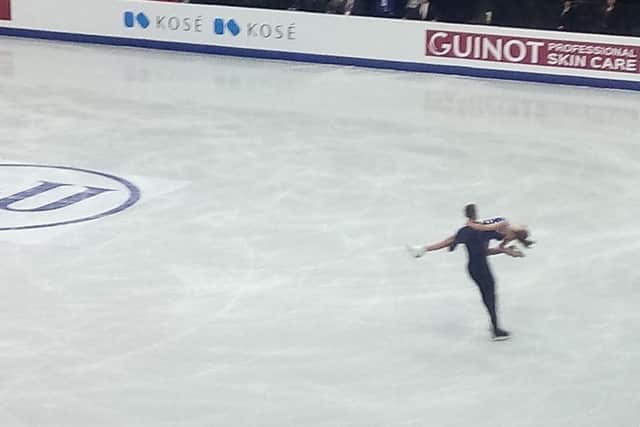 The pair danced to music by Donna Summers.