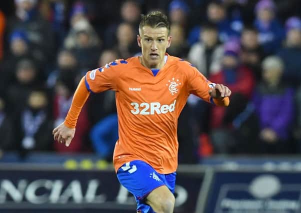 Steven Davis in action for Rangers. Pic: SNS/Craig Foy