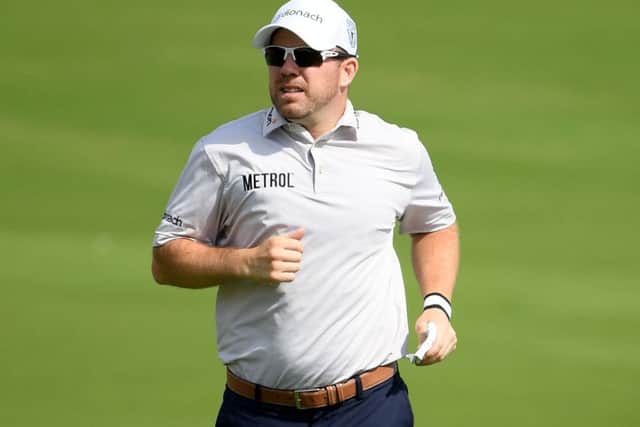 Richie Ramsay closed with a three-over-par 75 in the Omega Dubai Desert Classic to drop 30 spots. Picture: Riss Kinnaird/Getty Images