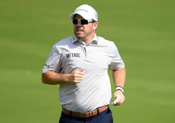 Richie Ramsay closed with a three-over-par 75 in the Omega Dubai Desert Classic to drop 30 spots. Picture: Riss Kinnaird/Getty Images