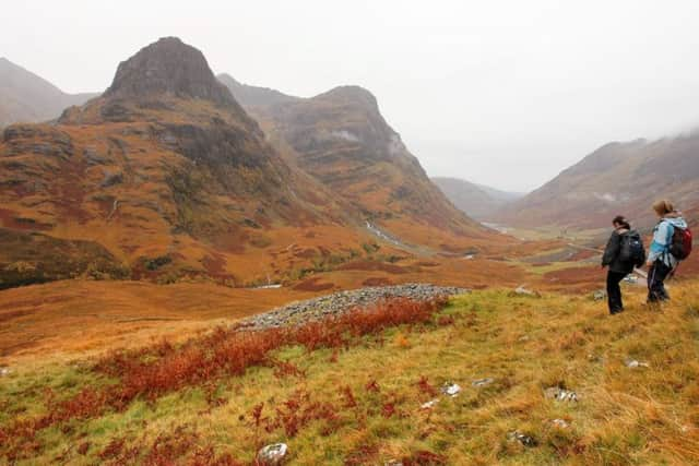 Walkers in Glen Coe. Picture: SWNS