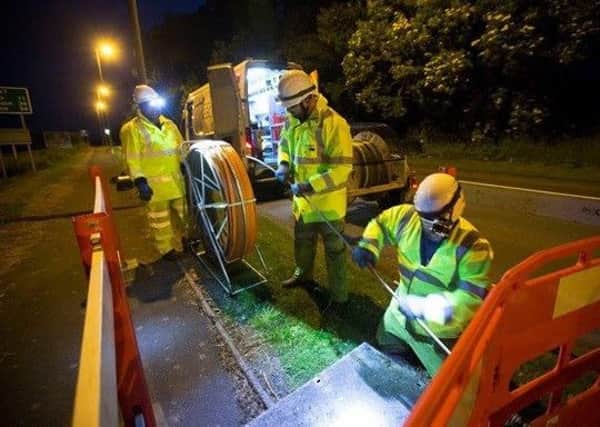 The average broadband speed in Dumfries and Galloway is 11.8 megabits per second.
