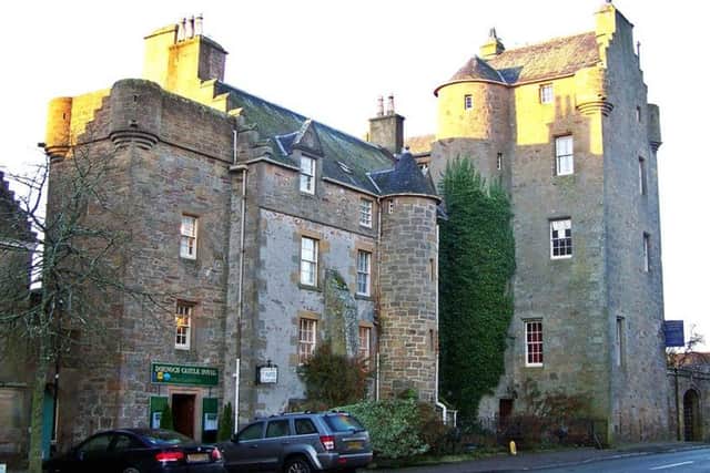 The castle, now a hotel, which dates back to the 15th century, is said to be haunted by a sheep rustler named Andrew McCornish who was imprisoned at the castle and later hanged for his crimes.