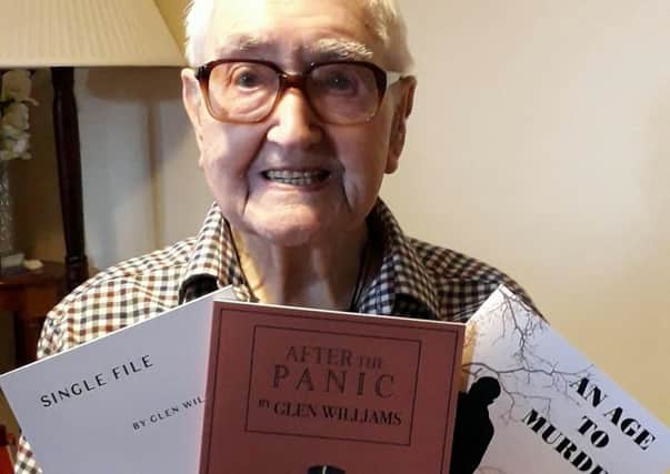 Author William Glen, 98, who has just penned an autobiography detailing his service in WWII- including his contribution to the D-Day landings. Picture: SWNS