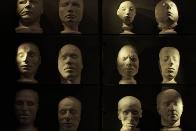 An amazing collection of life and death masks has gone on display at Scottish National Portrait Gallery with the heads of criminals and those confined to asylums cast during the 19th Century.
