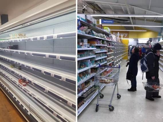 Customers could experience empty supermarket shelves in the wake of a no-deal Brexit, the BRC warned,