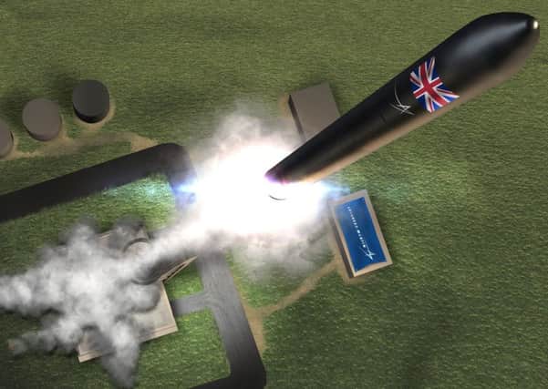 Artist's impressions of the planned UK spaceport at the A'Mhoine peninsula in Sutherland (Picture: Lockheed Martin/SWNS)