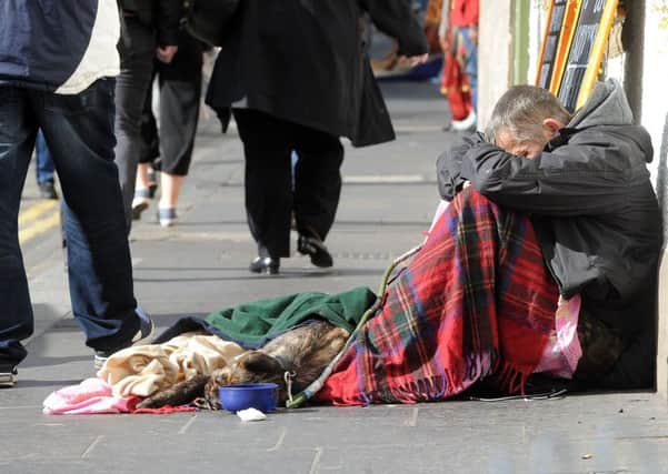 Homelessness in Scotland continues to increase. Picture: Lisa Ferguson