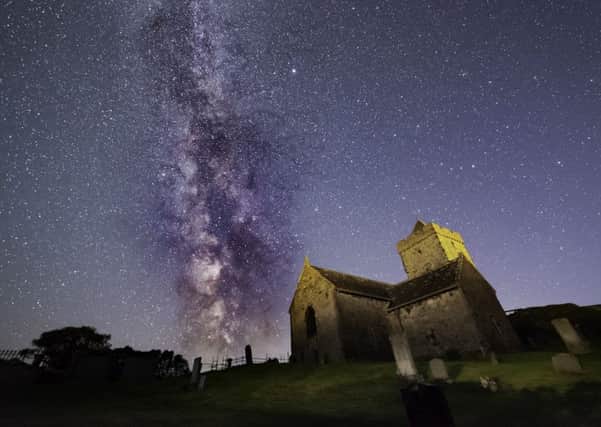 St Celment's Church, Rodel, Harris by Mark Stokes, part of the Dark Skies Festival Exhibition at An Lanntair, which opens on 8 February