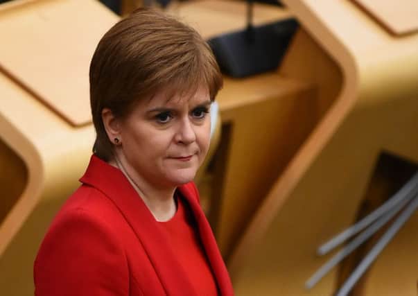 First Minister of Scotland Nicola Sturgeon prepares to make a statement (Photo by ANDY BUCHANAN / AFP)ANDY BUCHANAN/AFP/Getty Images