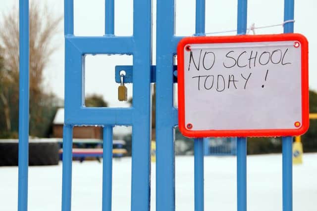 A number of schools have been closed across Scotland