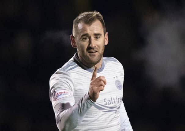 Niall McGinn celebrates during Aberdeen's cup replay win over Stenhousemuir. Picture: Alan Harvey/SNS