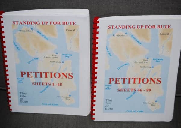 The Stand Up for Bute petition.