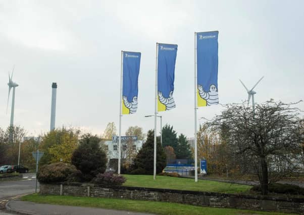 French tyre manufacturer Michelin announced plans to close its Dundee plant in November last year. Picture: AFP/Getty Images