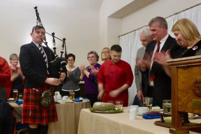 The Rotary Club of Rothesay's Scottish Night. Photo by Ronnie Falconer.