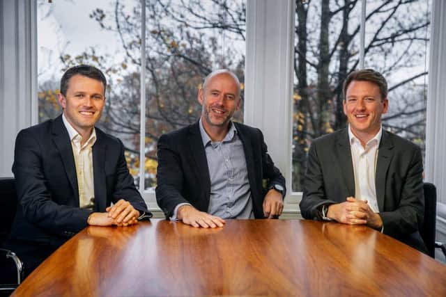Investment director Colin Bennett, head of LDC in Scotland Mark Kerr and investment director Lee Donaldson. Picture: Contributed