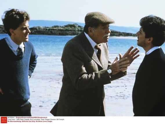 Peter Capaldi, Burt Lancaster, and Peter Riegert in a scene from Bill Forsyth's much-loved 1983 film Local Hero. Picture: Enigma/Goldcrest/Kobal/REX/Shutterstock