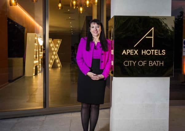 Chief executive Angela Vickers at Apex City of Bath hotel. Picture: Contributed