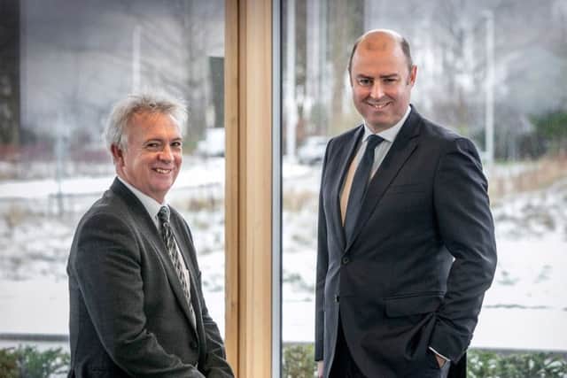 Chief executive Glenn Allison (left) is retiring in March and will be replaced by Stuart MacGregor. Picture: Contributed