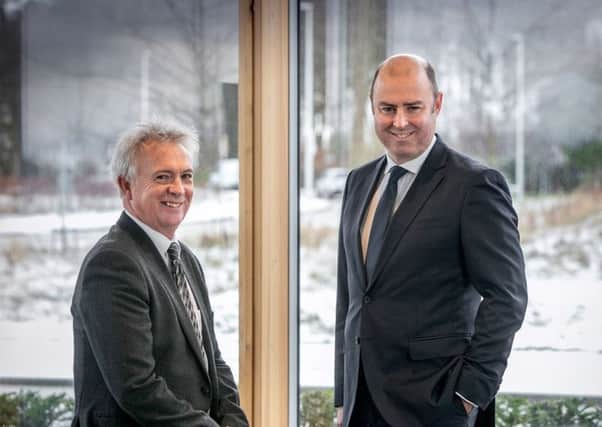 Chief executive Glenn Allison (left) is retiring in March and will be replaced by Stuart MacGregor. Picture: Contributed