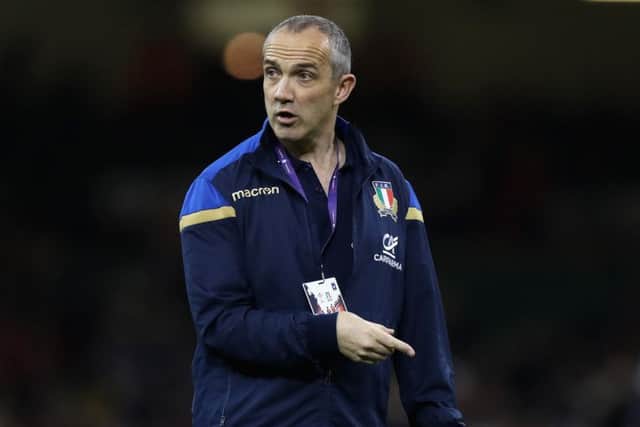 Italy head coach Conor O'Shea. Picture: David Rogers/Getty