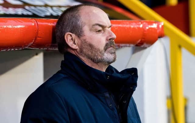 Steve Clarke says he was baffled by the dismissal of Kris Boyd. Picture: SNS.